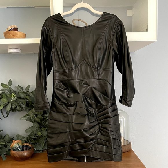 For Love And Lemons Dresses & Skirts - For Love And Lemons Afton Mini Pleather Western Dress